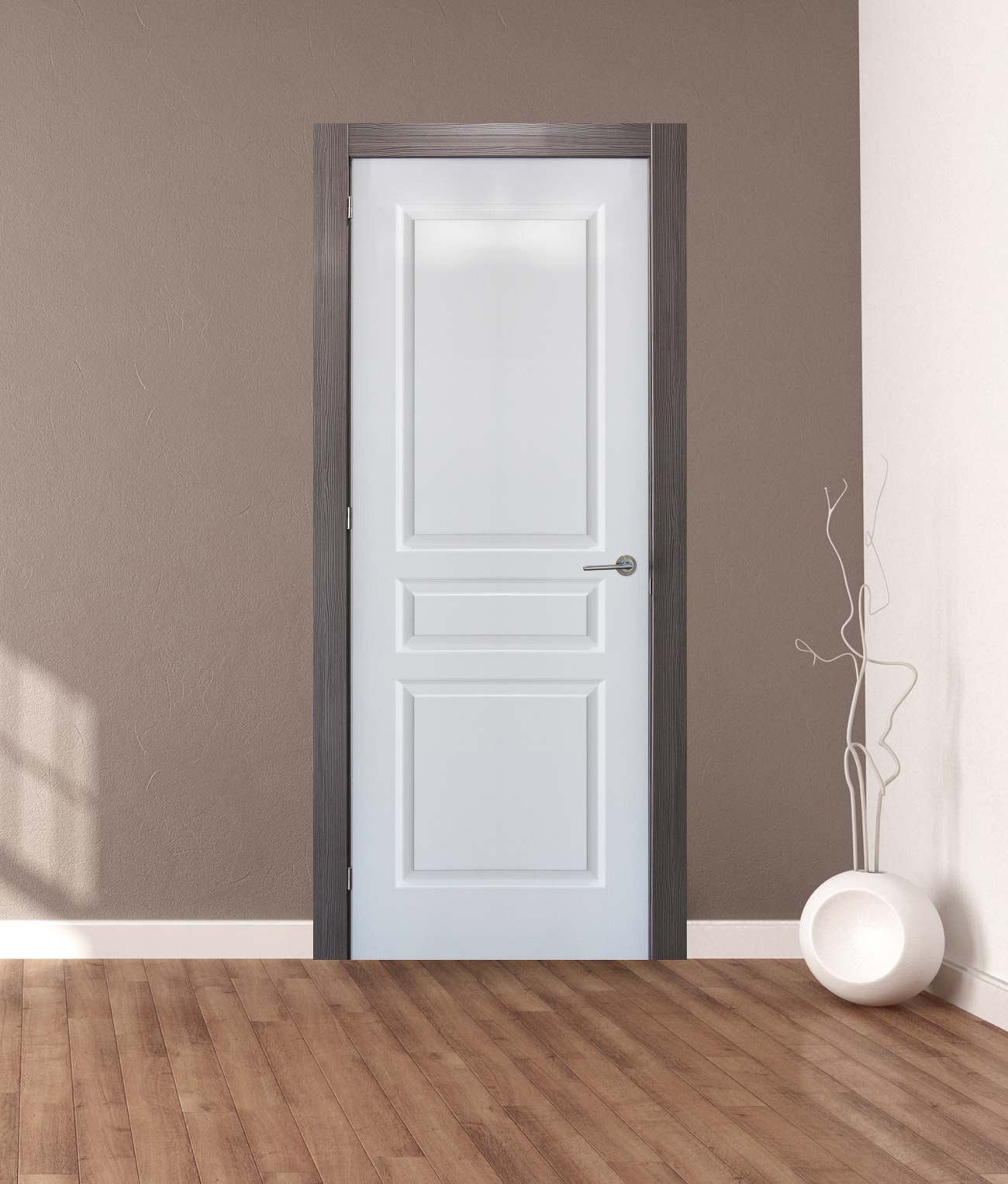 Puerta diseño en blanco